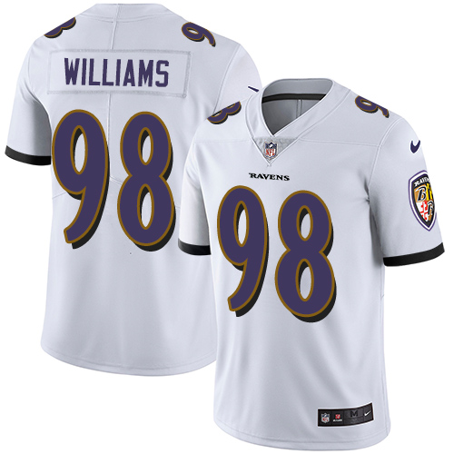 2019 Men Baltimore Ravens #98 Brandon Williams white Nike Vapor Untouchable Limited NFL Jersey->baltimore ravens->NFL Jersey